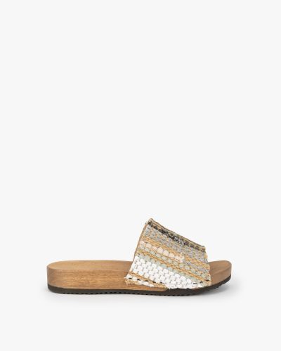 Clog Maria creme jute
